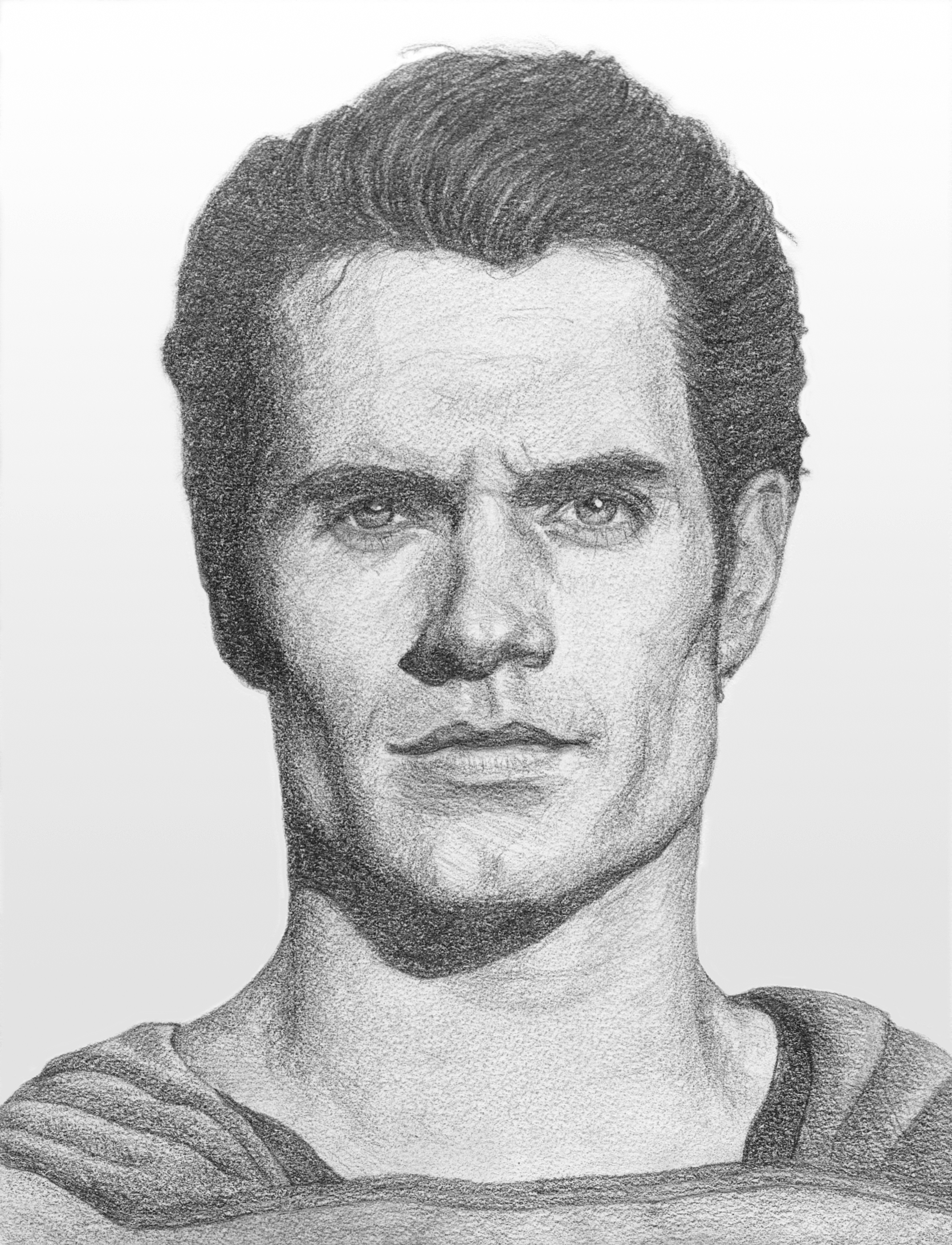 Henry Cavill Drawing Pic