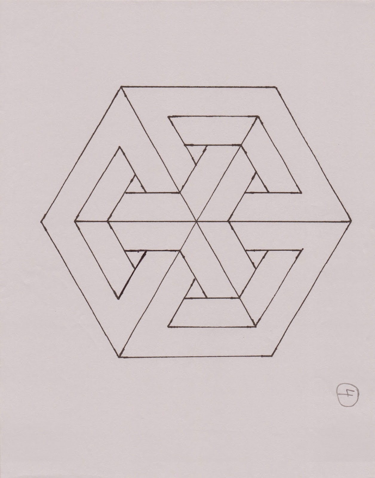 Hexagon Picture Drawing