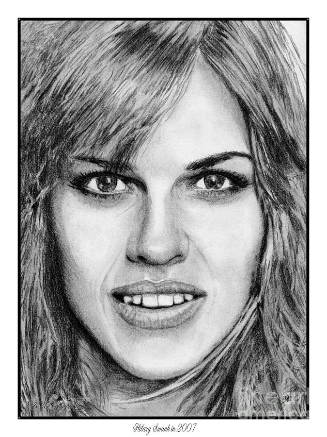 Hilary Swank Image Drawing