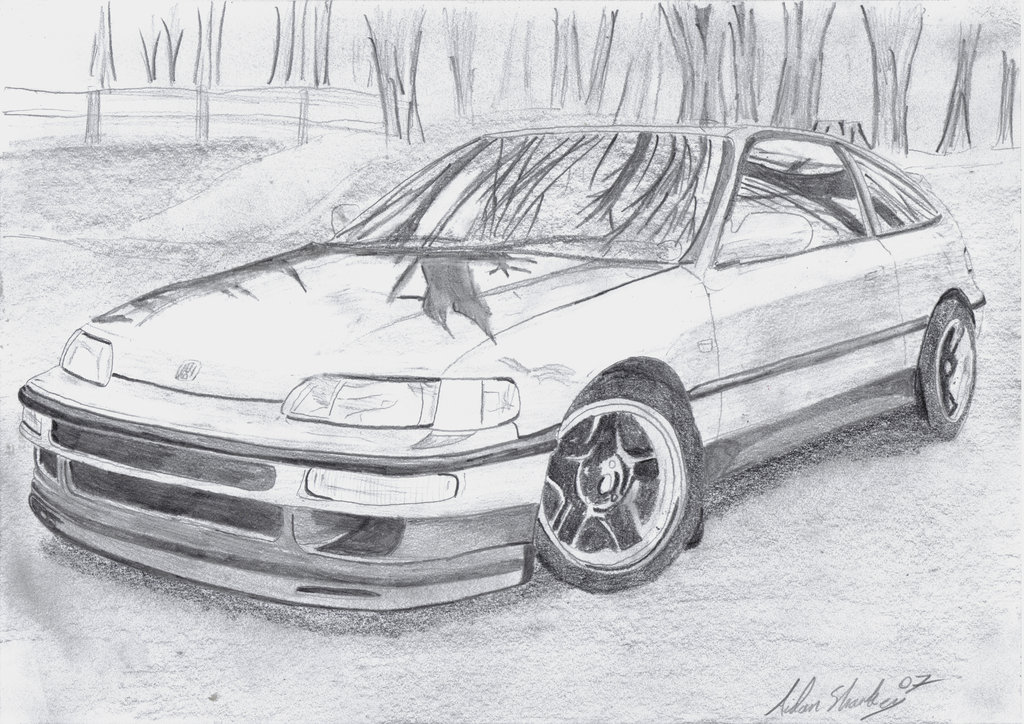 Honda Drawing Creative Art