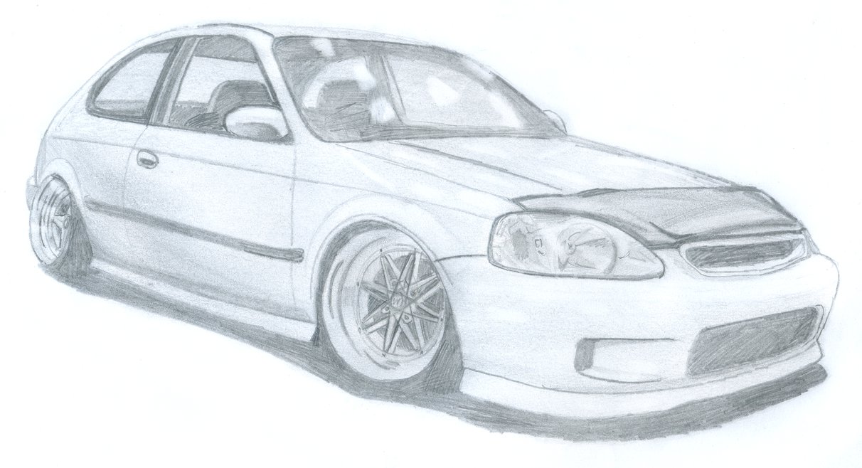 Honda Drawing Image