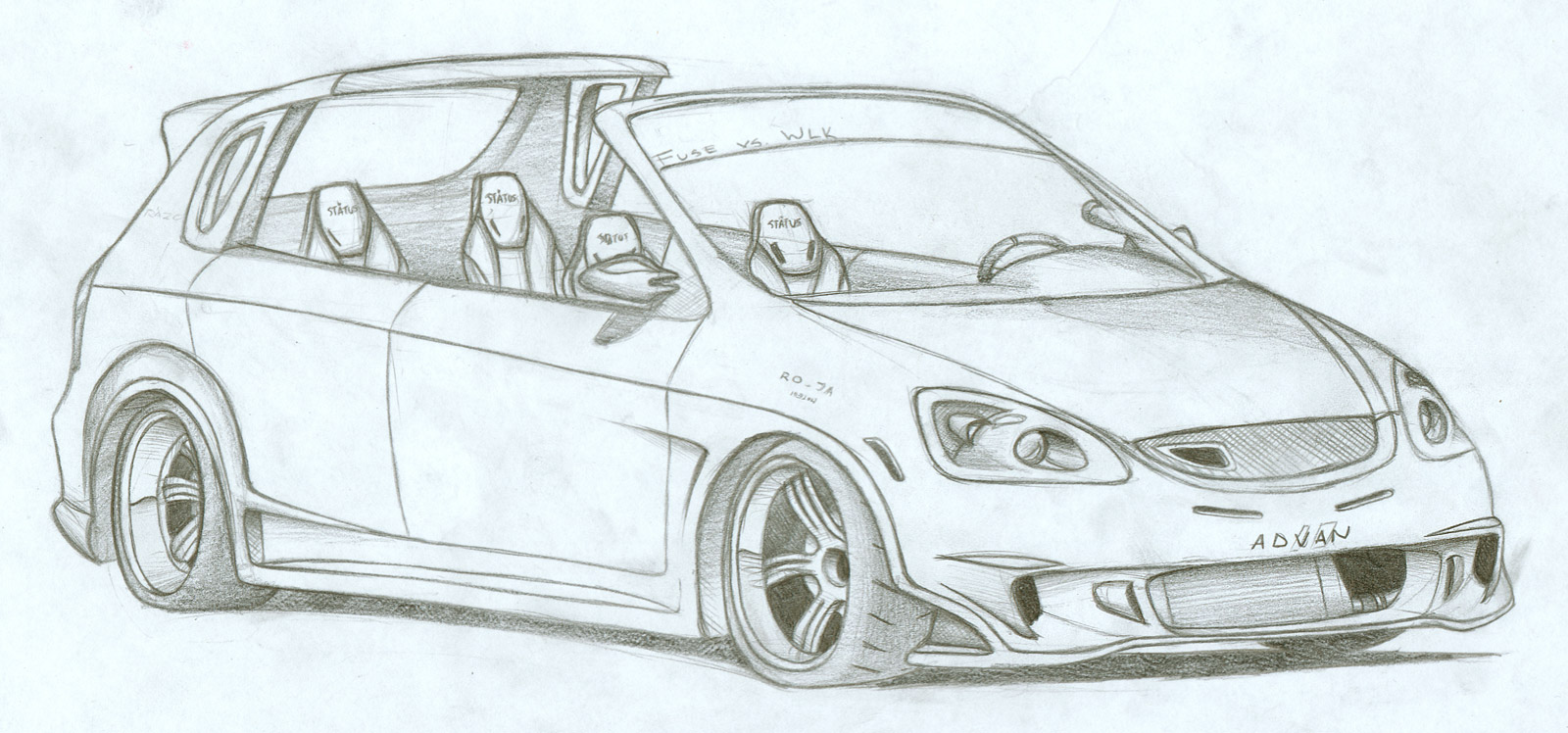 Honda Drawing Picture