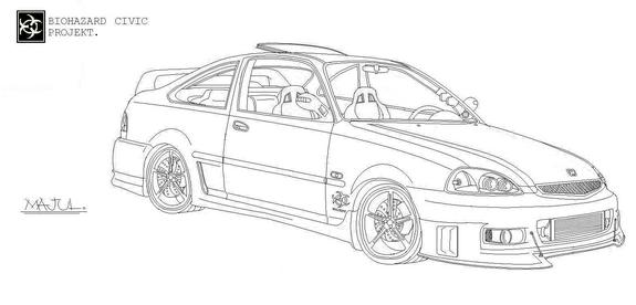 Honda Image Drawing