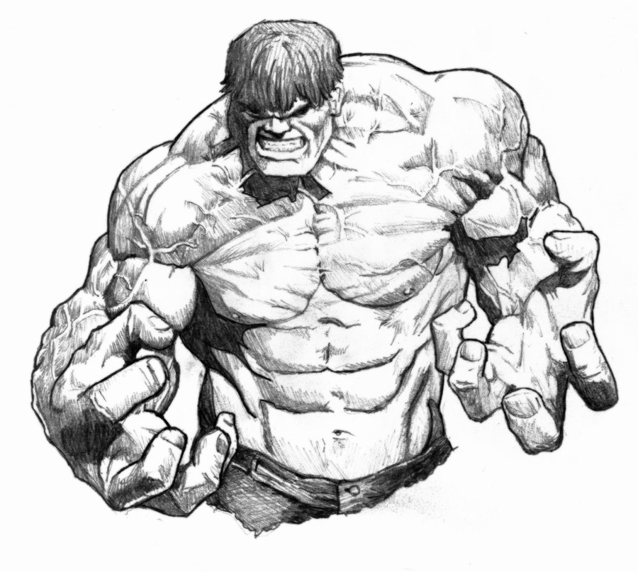 Hulk Beautiful Image Drawing