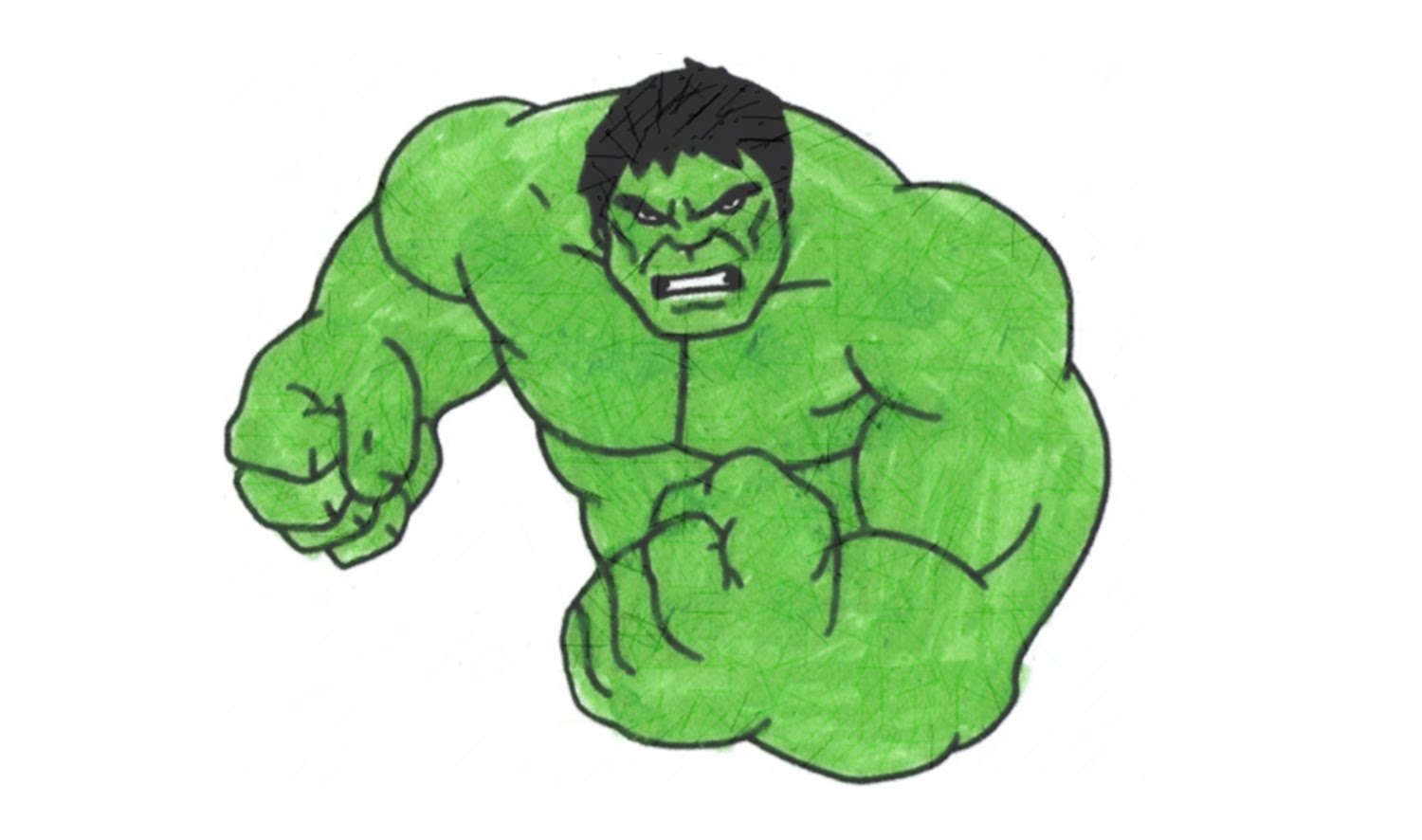 Hulk High-Quality Drawing