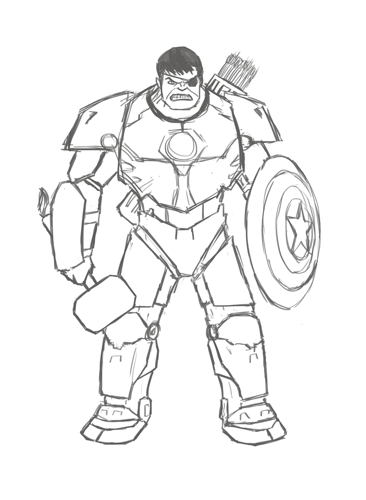 Hulk Photo Drawing