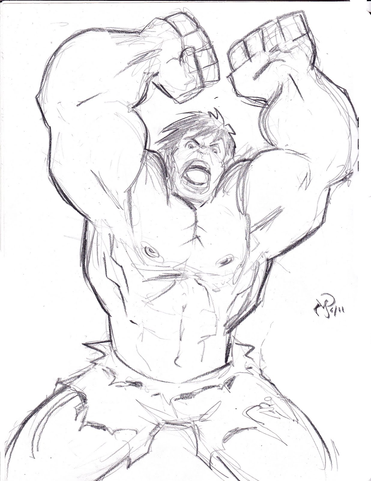 Hulk Pic Drawing