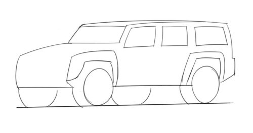 Hummer Image Drawing