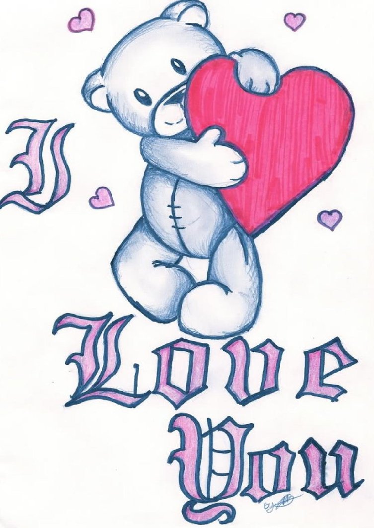 I Love You Beautiful Image Drawing