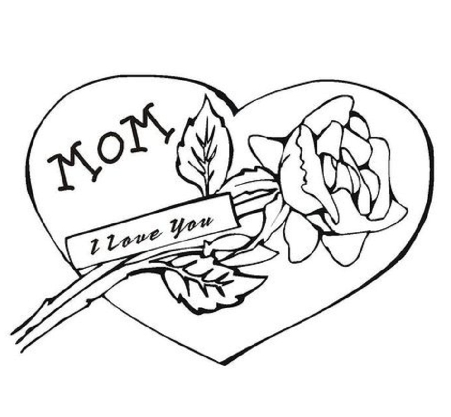 I Love You Mom Drawing Pic