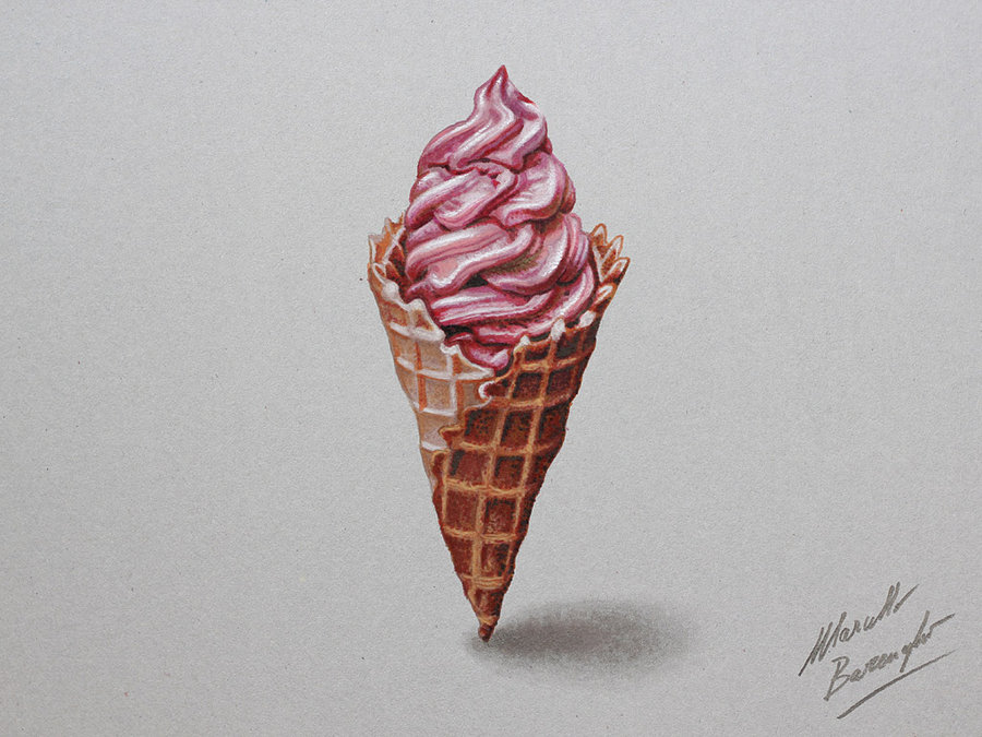 Ice Cream Beautiful Image Drawing