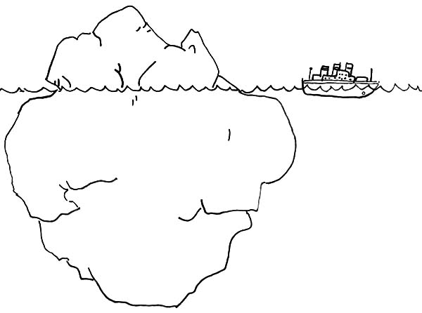 Iceberg Realistic Drawing