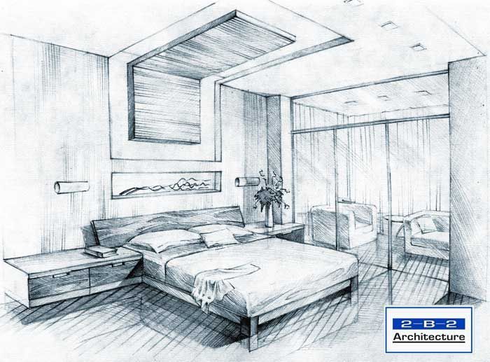 Interior Design Beautiful Image Drawing