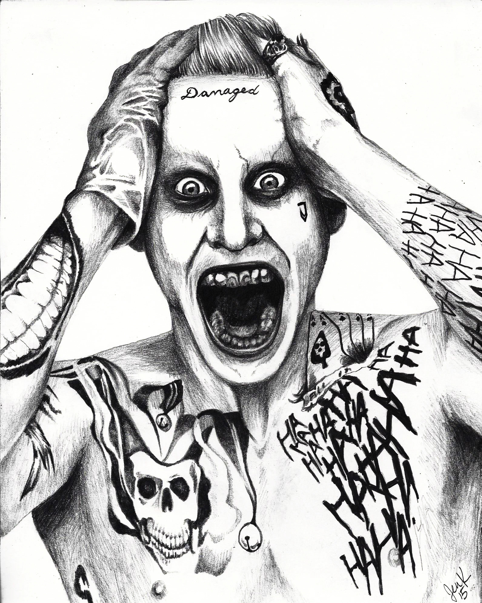 Jared Leto Joker Drawing Image