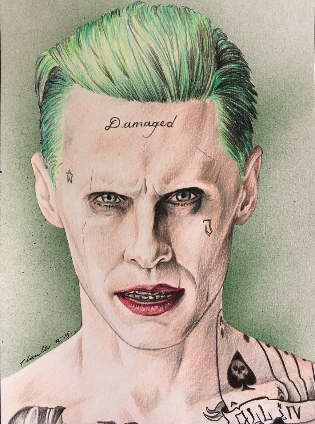 Jared Leto Joker Drawing Picture