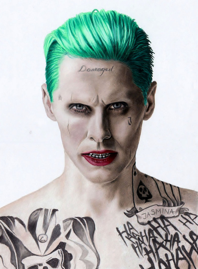 Jared Leto Joker Photo Drawing