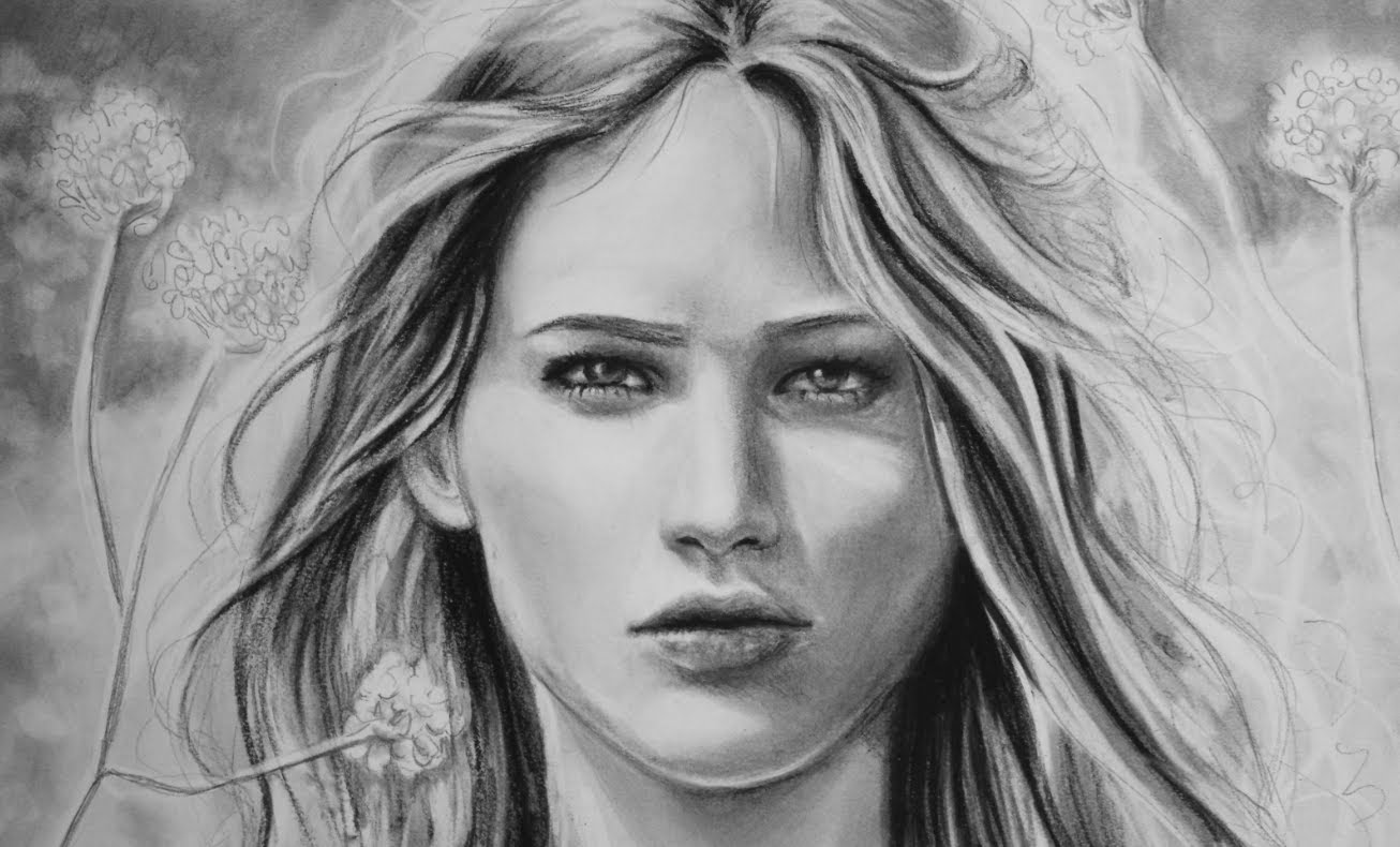 Jennifer Lawrence Beautiful Image Drawing
