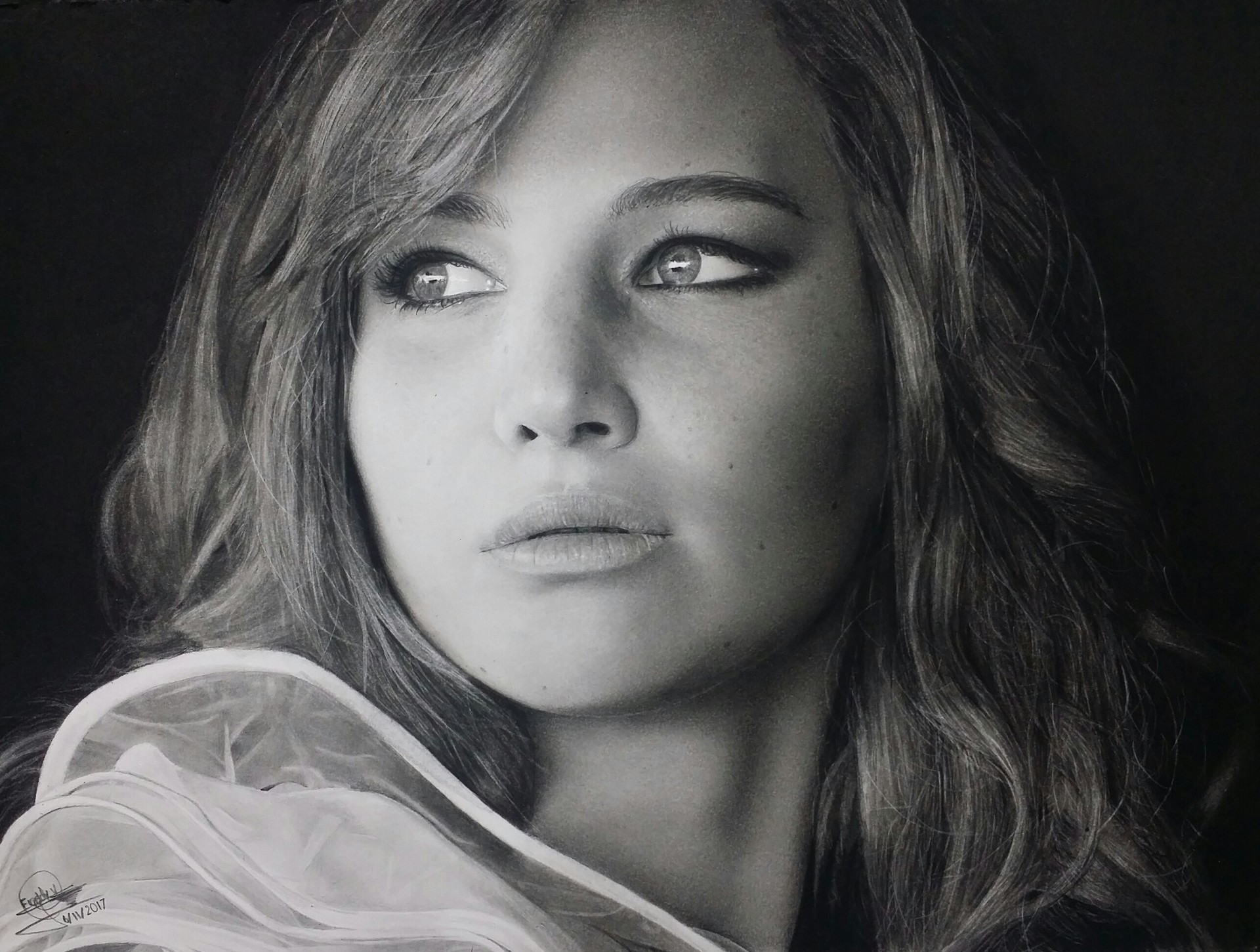 Jennifer Lawrence Picture Drawing