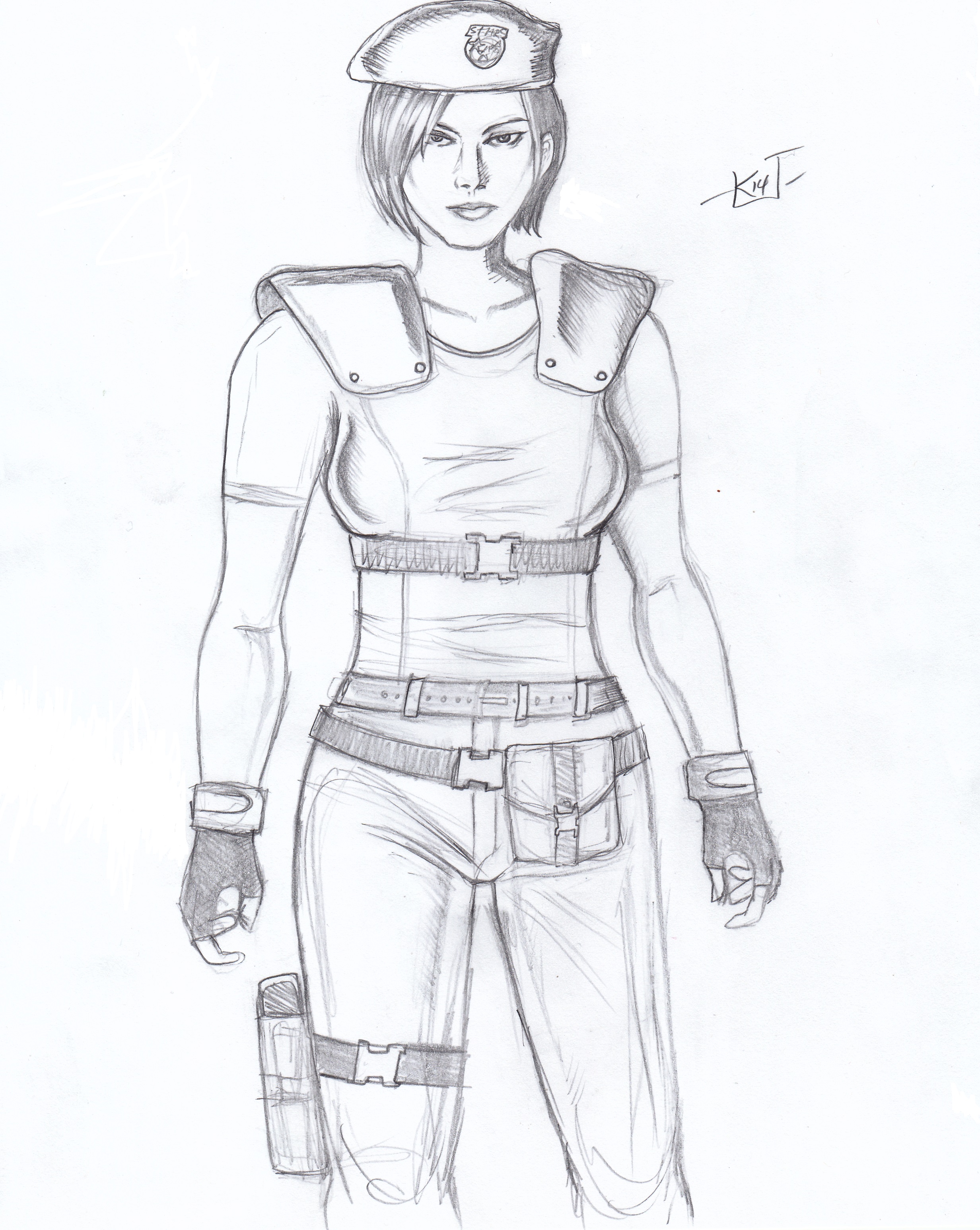 Jill Valentine Drawing Art