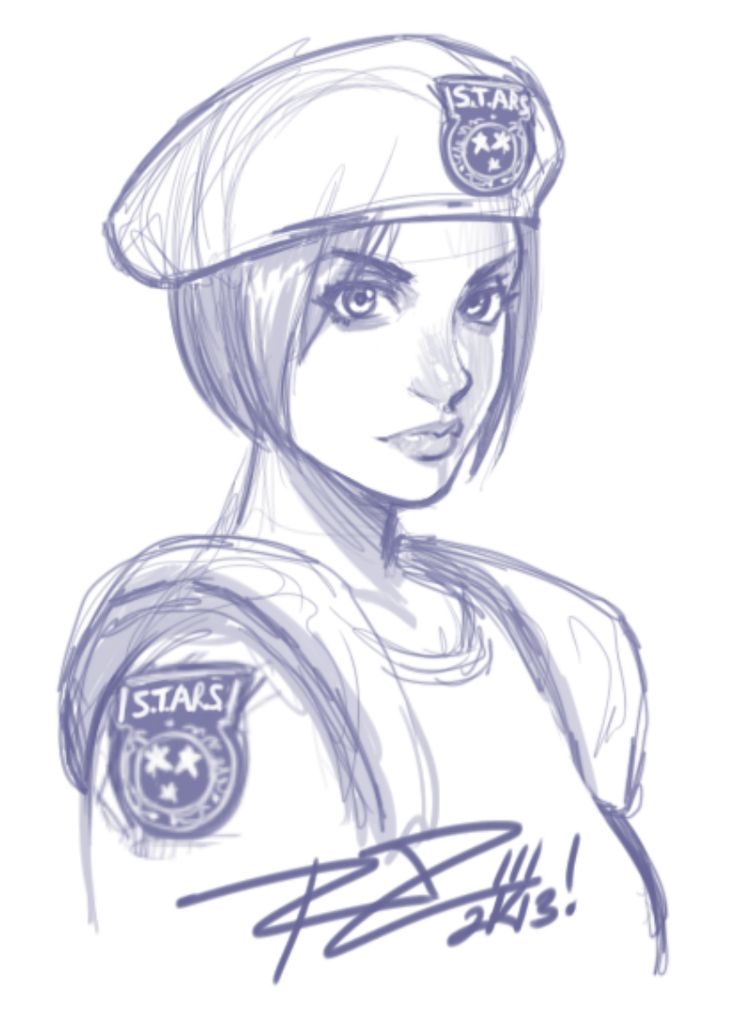 Jill Valentine Drawing Pic