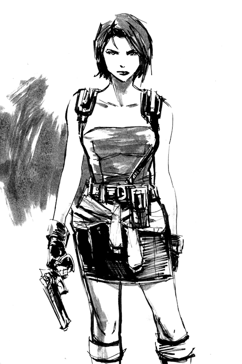 Jill Valentine Drawing Picture