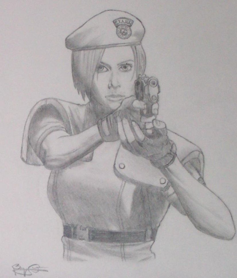 Jill Valentine Pic Drawing