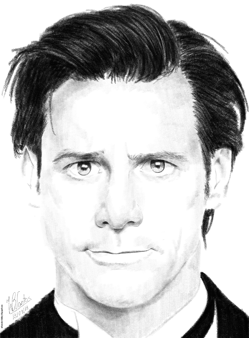 Jim Carrey Realistic Drawing