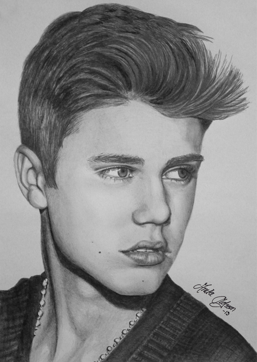 Justin Bieber Amazing Drawing