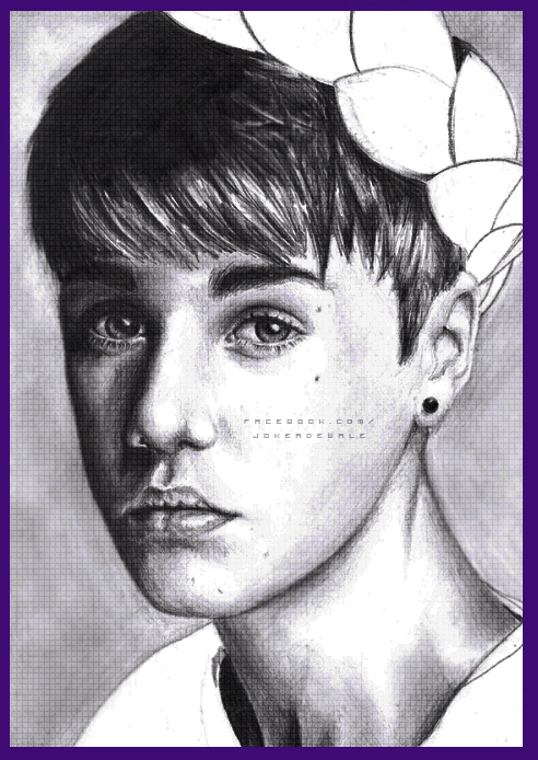 Justin Bieber Beautiful Image Drawing