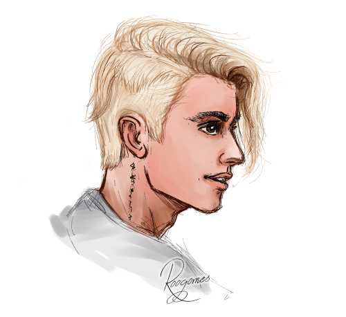 Justin Bieber High-Quality Drawing