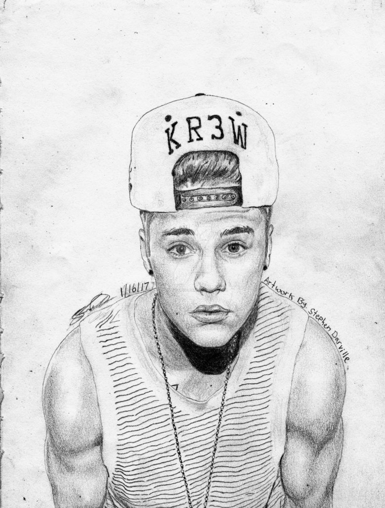 Justin Bieber Pic Drawing