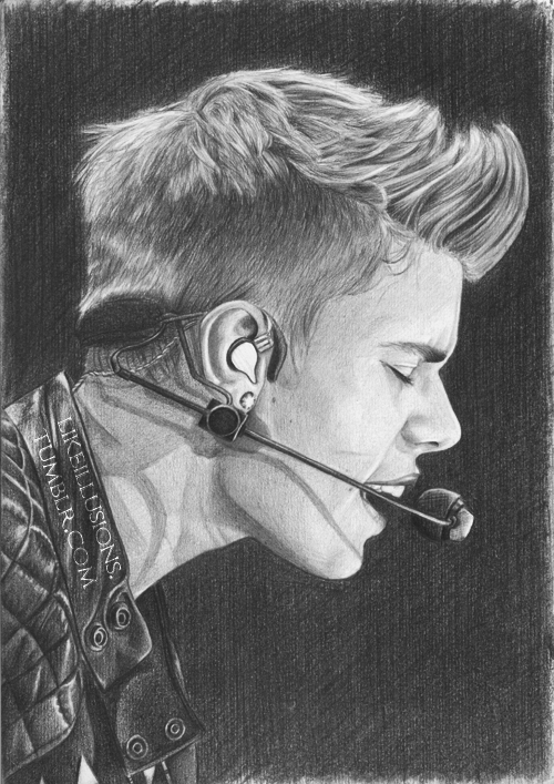 Justin Bieber Realistic Drawing
