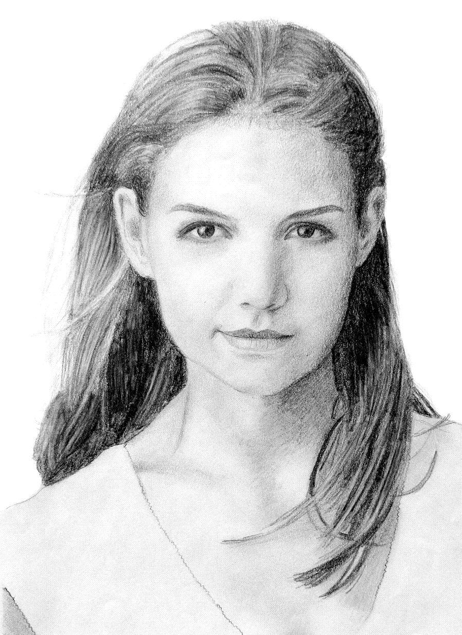 Katie Holmes Drawing Art