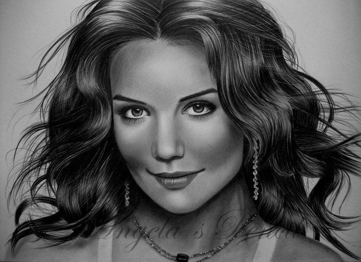 Katie Holmes Image Drawing