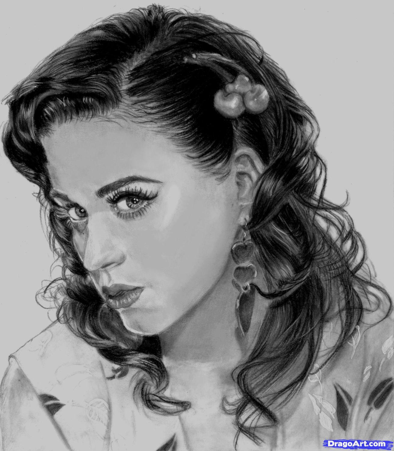 Katy Perry Pic Drawing