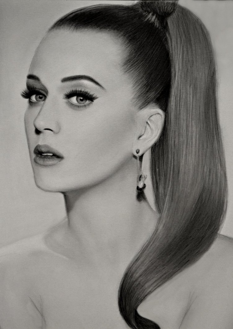 Katy Perry Realistic Drawing