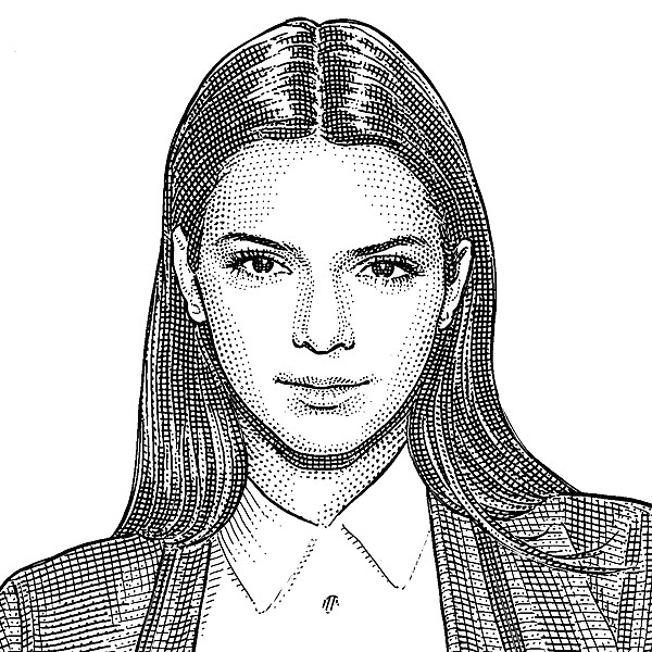 Kendall Jenner Amazing Drawing