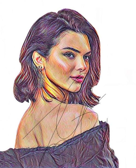 Kendall Jenner Drawing Pic