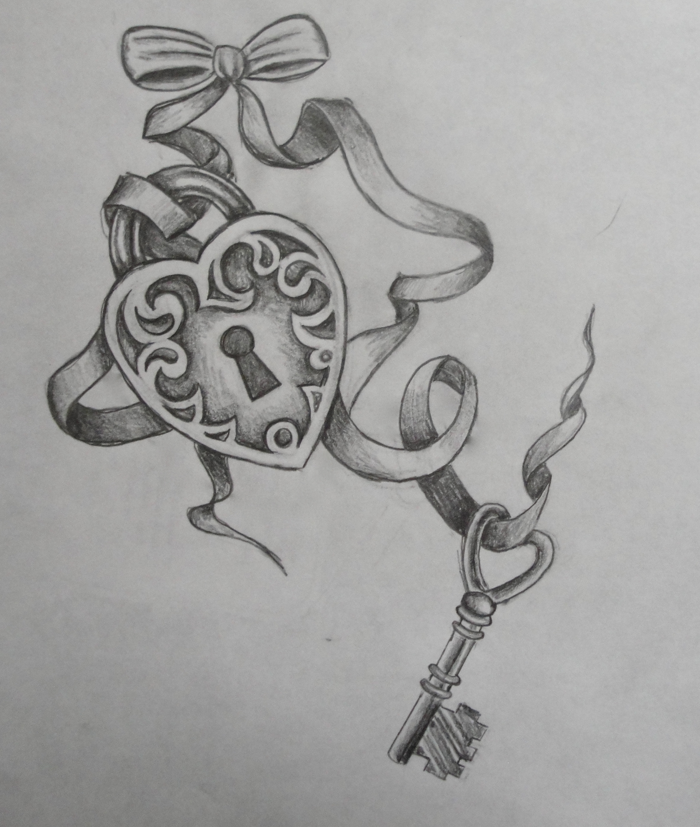 Key Tattoo Drawing Art