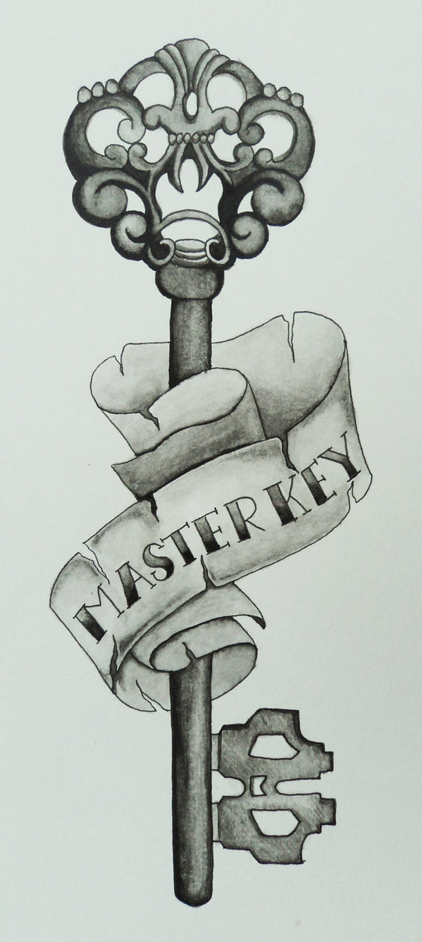 Key Tattoo Drawing Pic