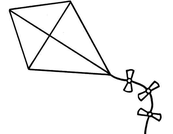 Kite Drawing Pic