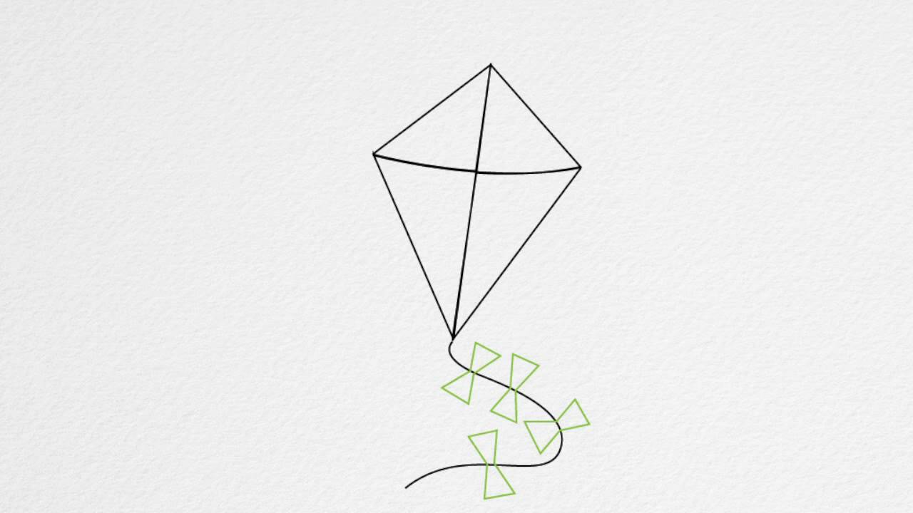 Kite High-Quality Drawing