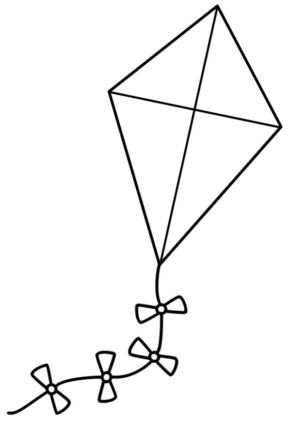 Kite Realistic Drawing
