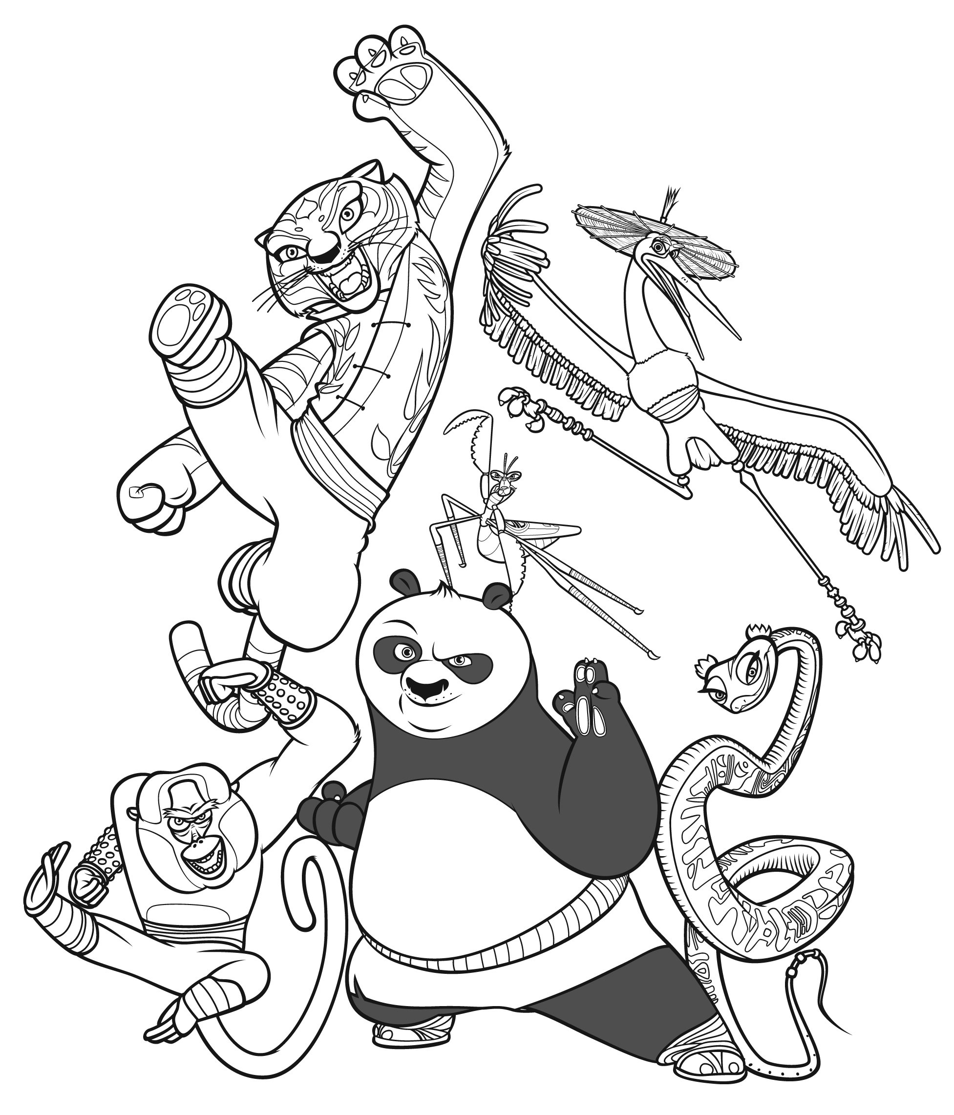 Kung Fu Panda Drawing Pic