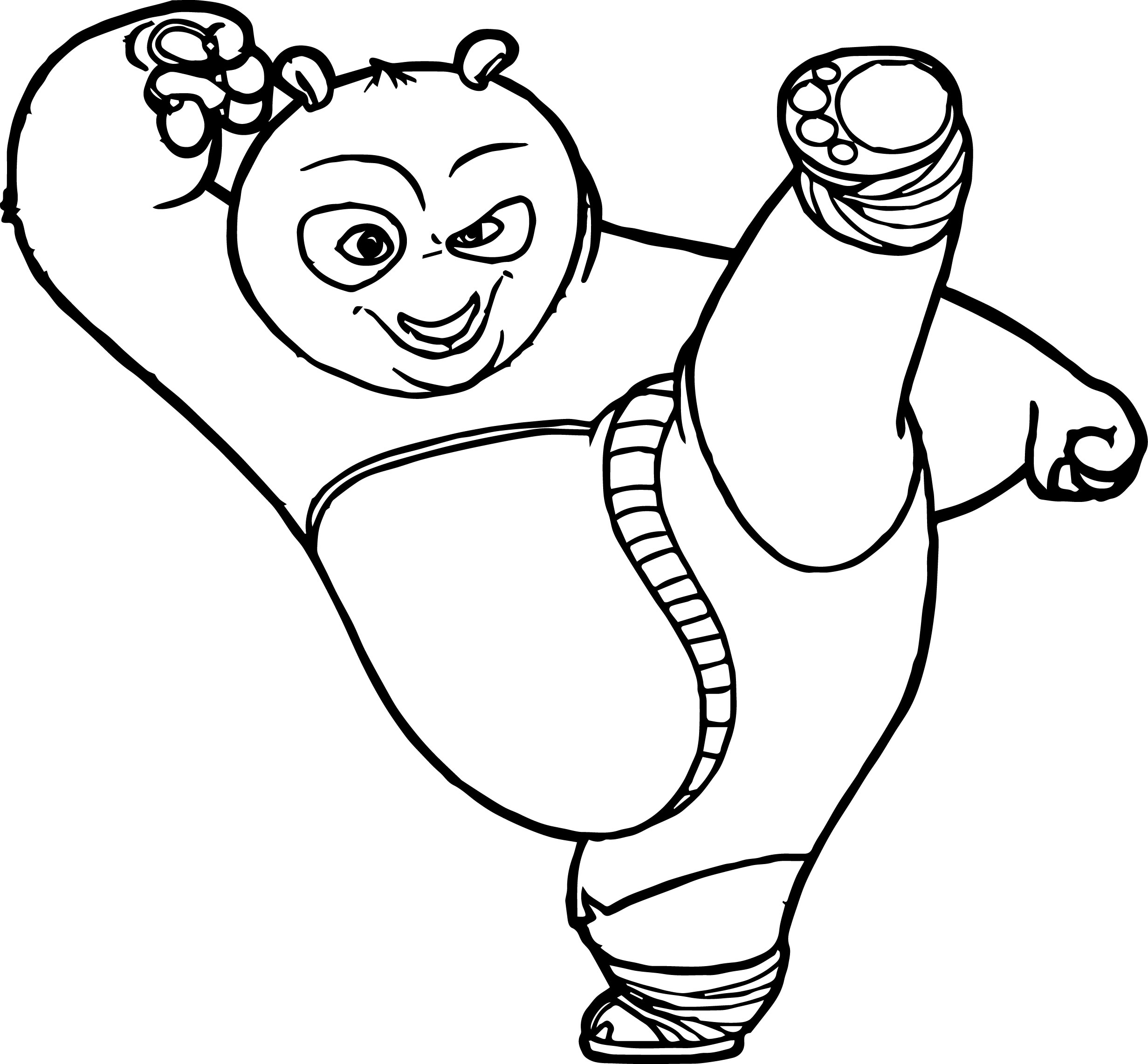 Kung Fu Panda Drawing