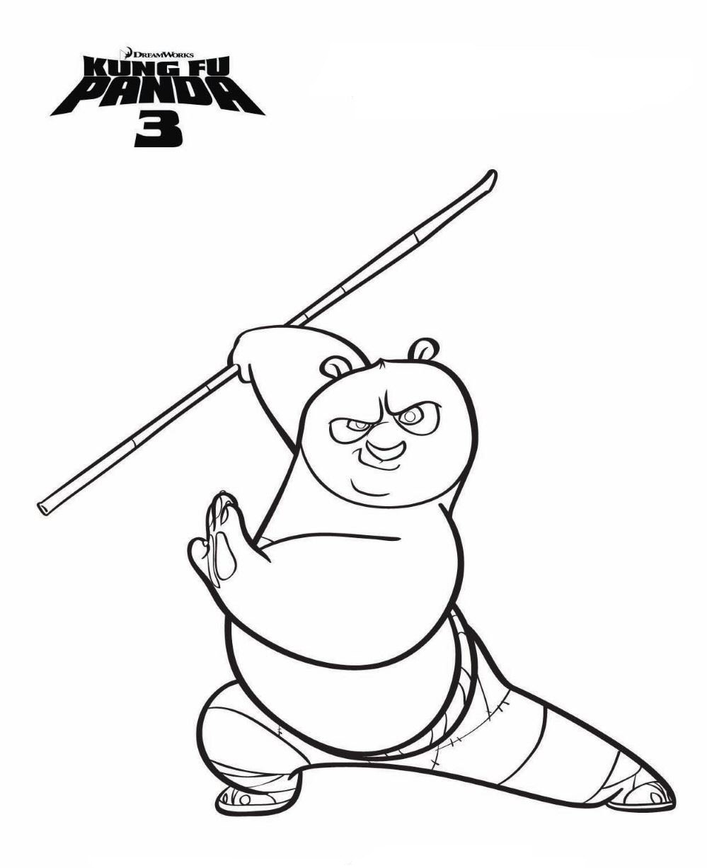 Kung Fu Panda Image Drawing