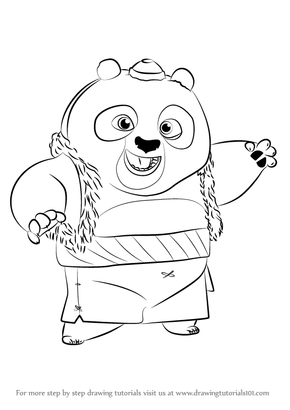 Kung Fu Panda Photo Drawing