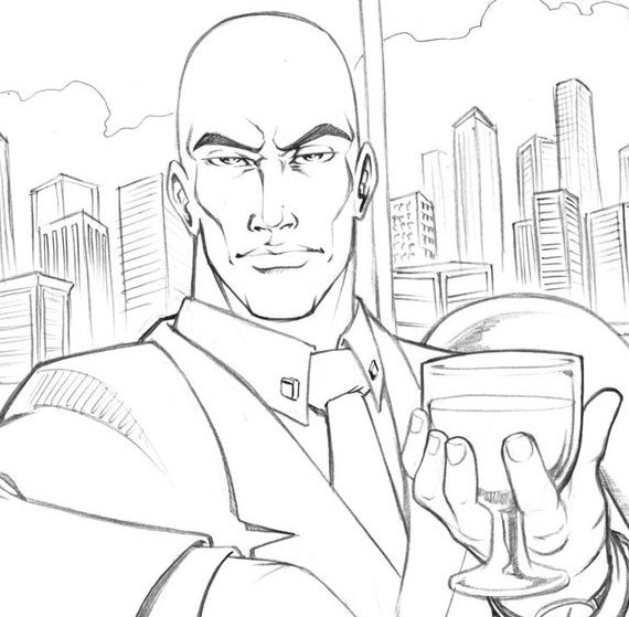 Lex Luthor Beautiful Image Drawing