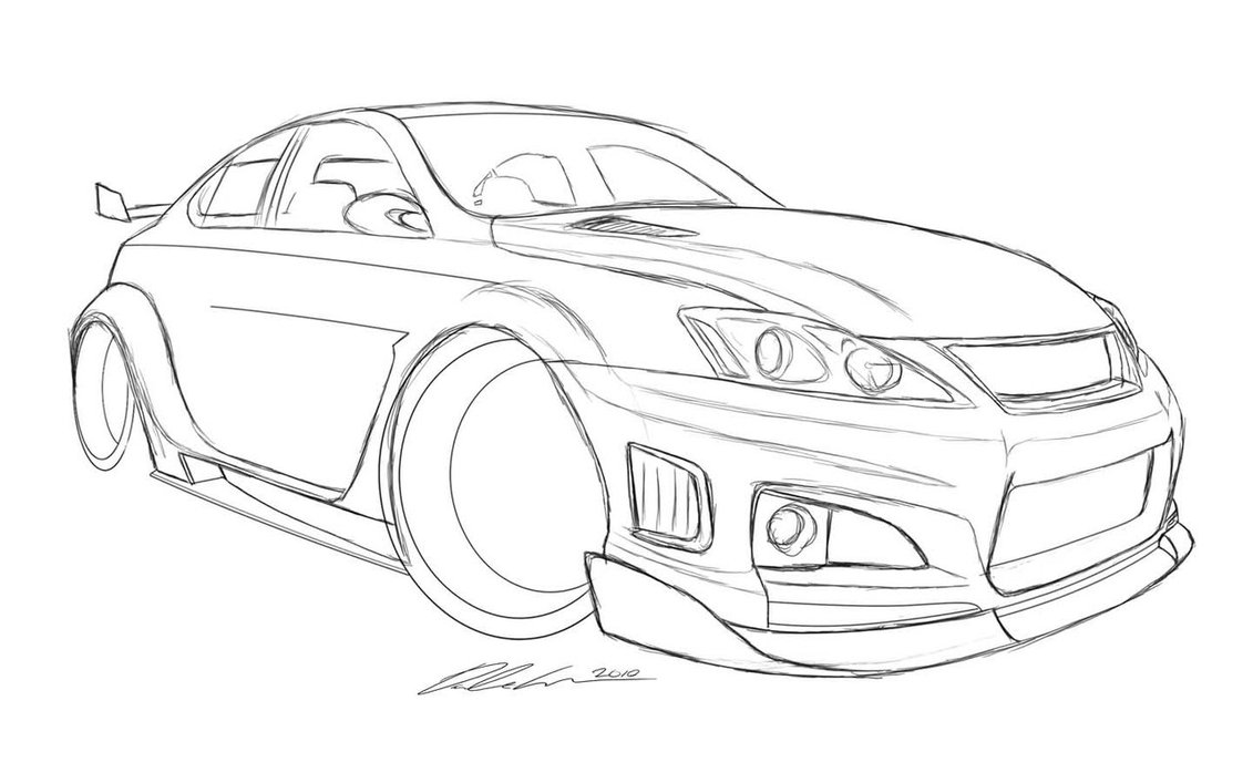 Lexus Picture Drawing
