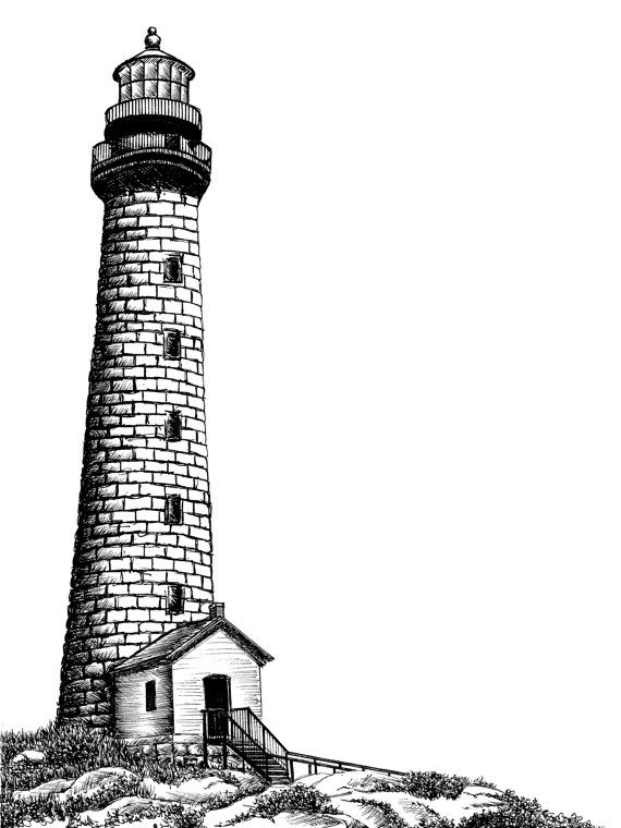 Lighthouse Drawing Pic